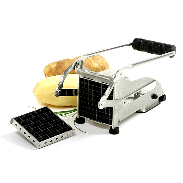 French Fry Makers: Fry Cutter/Fruit Wedger and Stainless Steel Fry Slicer