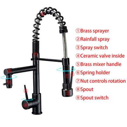 Spring Pull Down Sprayer - Kitchen Faucet small - Image 6