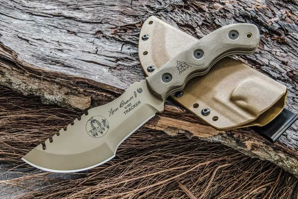 Tops Knives Tom Brown Tracker #2 Coyote Tan - Wisemen Trading and