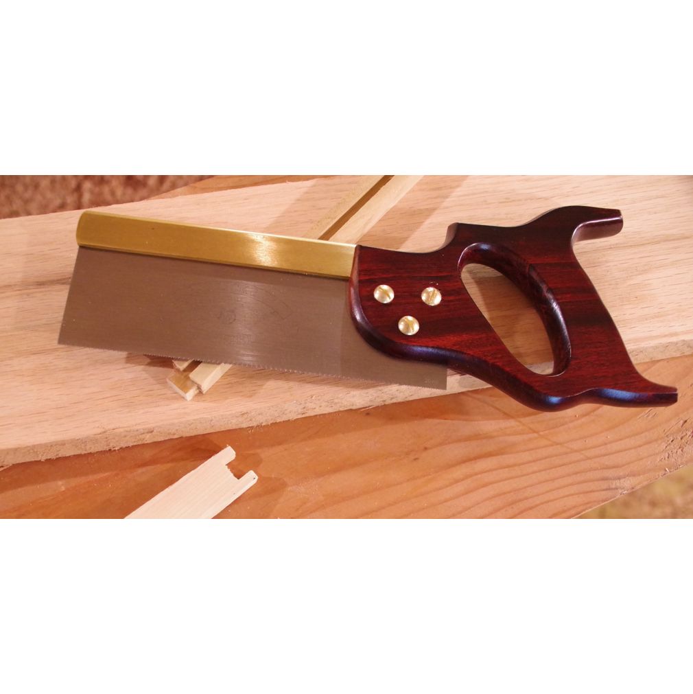 Thomas Flinn Lynx 12 Tenon Saw - 15 TPI, Rip Cut Filed, Beech Handle