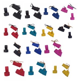 Wisemen Premium Leather Axe Accessory Set – Assorted Cool Colors