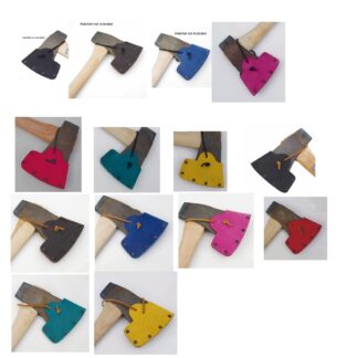 Wisemen Cool Color Leather Axe Sheath, Hatchet Blade Cover Made In USA