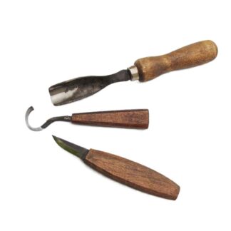 Seven Pines Forge Carving Set, Hook Knife, Carving Knife and Bent Gouge, Spoons Bowls and More, Made In The USA