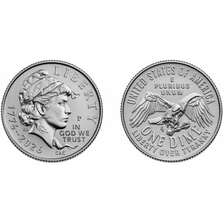 2026 Emerging Liberty Dime, 250th Anniversary Semiquincentennial Commemorative P & D 2 Coins Set